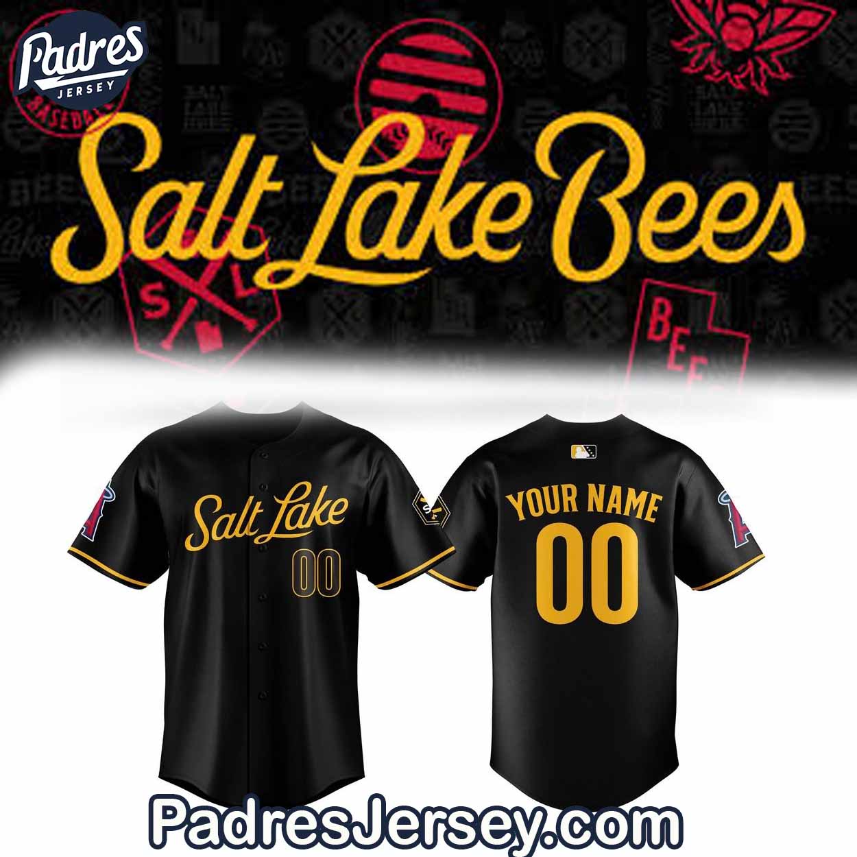 Salt Lake Bees Custom Baseball Jersey Outfit - Padres Jersey Oasis: Elevate Your Baseball Style Game