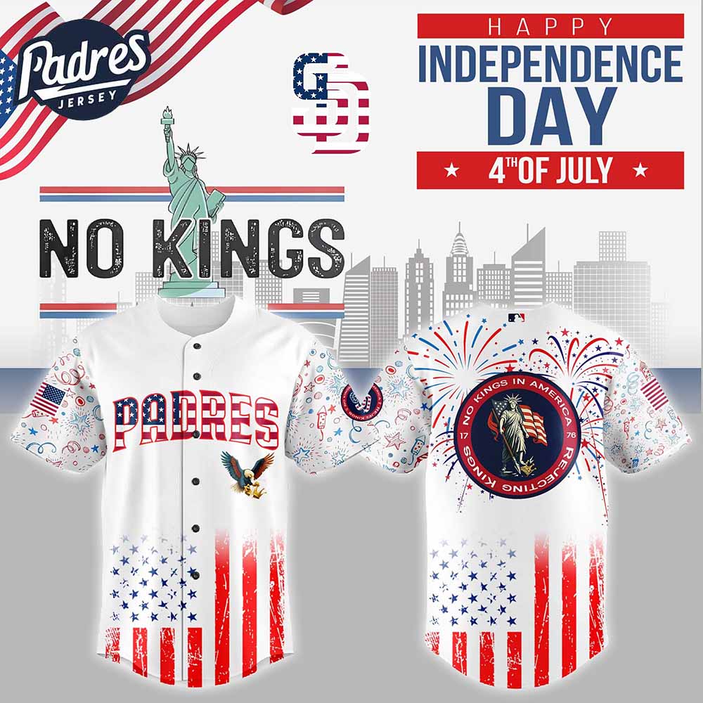 San Diego Padres MLB x The 4th of July x Military Personalized Baseball Jersey - Padres Jersey Oasis: Elevate Your Baseball Style Game