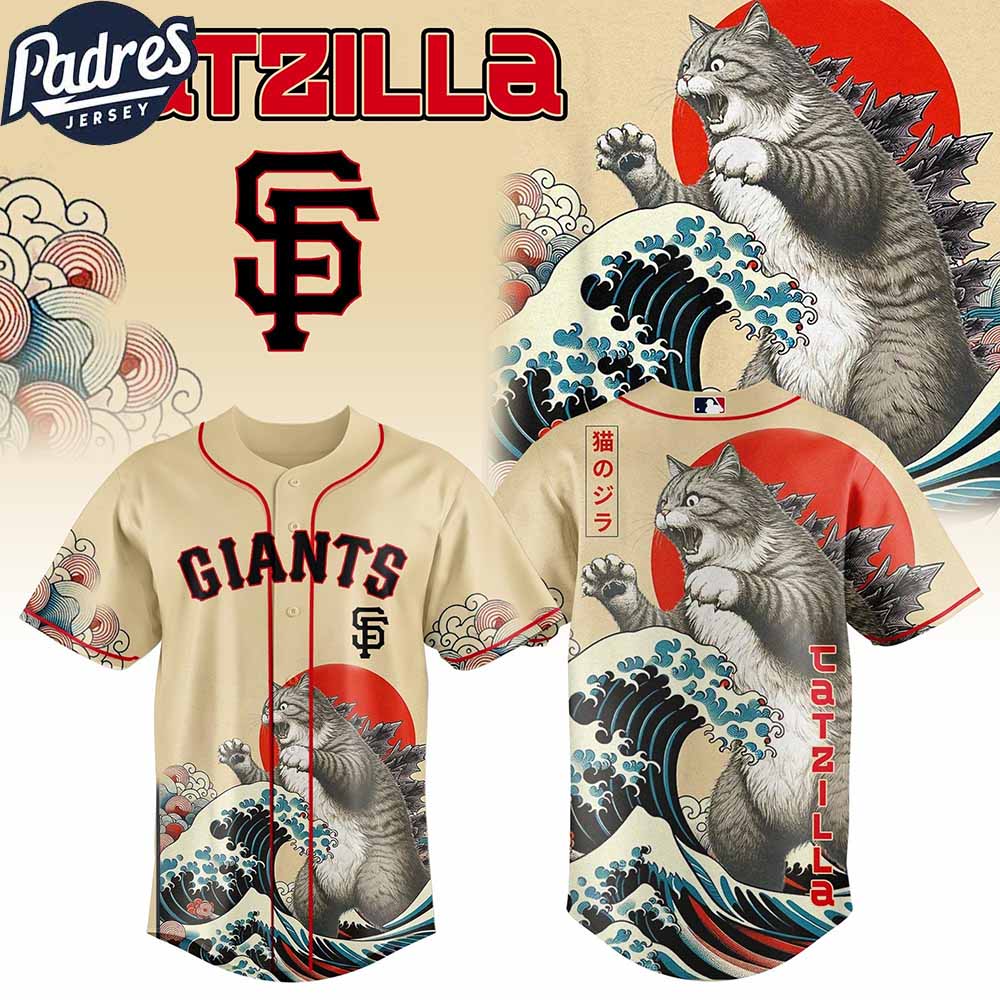 San Francisco Giants MLB X Catzilla Personalized Baseball Jersey - Padres Jersey Oasis: Elevate Your Baseball Style Game