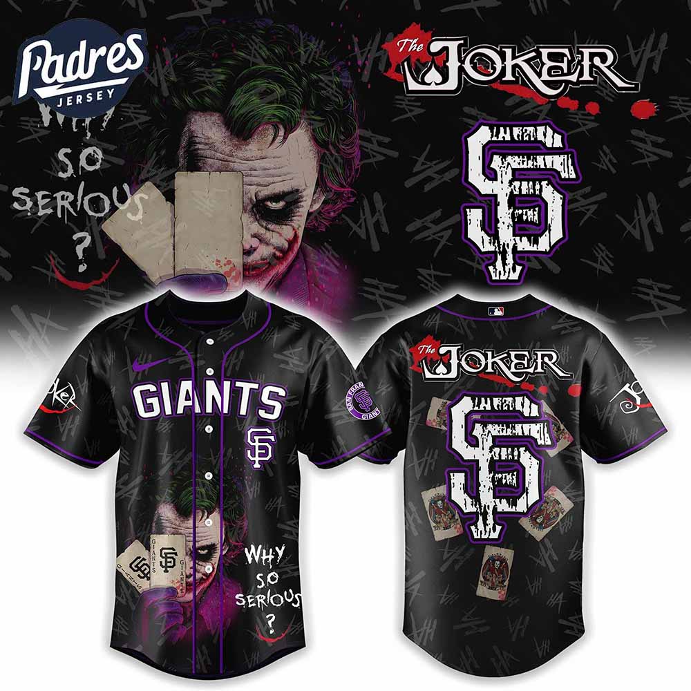 San Francisco Giants x The Joker Baseball Jersey Gift - Padres Jersey Oasis: Elevate Your Baseball Style Game