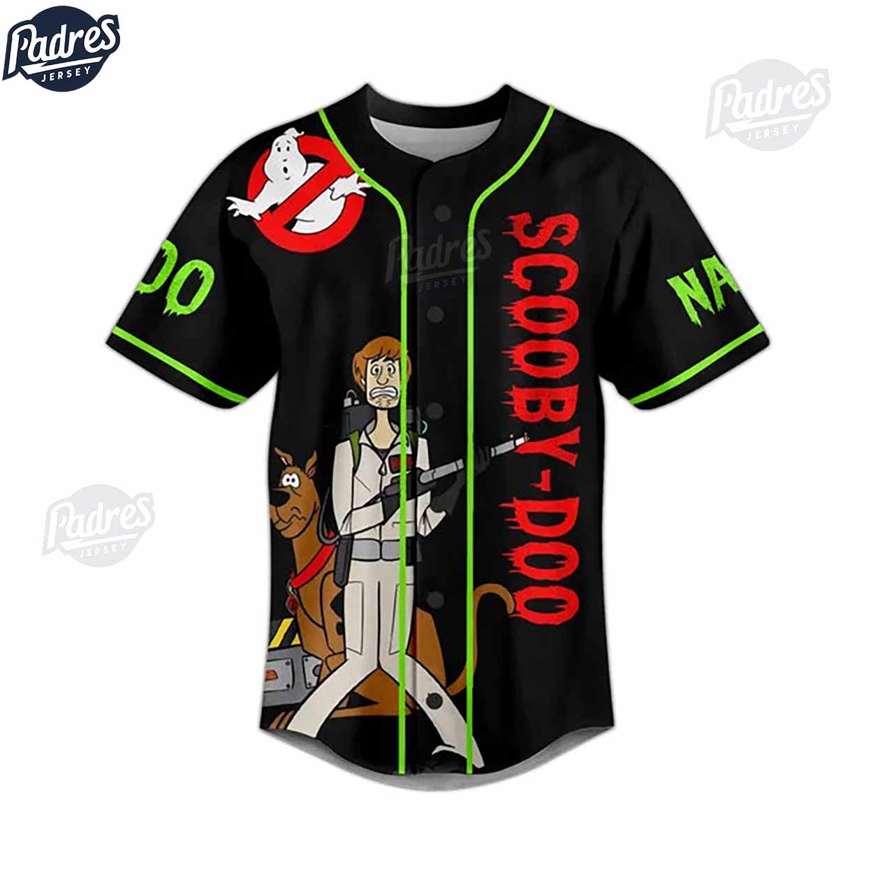 Scooby-Doo I Do Afraid Of Ghost Custom Baseball Jersey - Padres Jersey Oasis: Elevate Your Baseball Style Game
