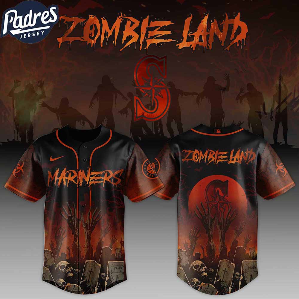 Seattle Mariners MLB X Zombie Land Custom Baseball Jersey - Padres Jersey Oasis: Elevate Your Baseball Style Game