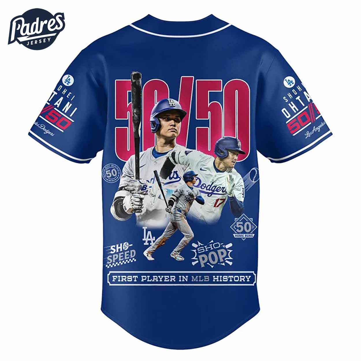 Shohei Ohtani Becomes First Player in MLB History Los Angeles Dodgers Baseball Jersey Style - Padres Jersey Oasis: Elevate Your Baseball Style Game