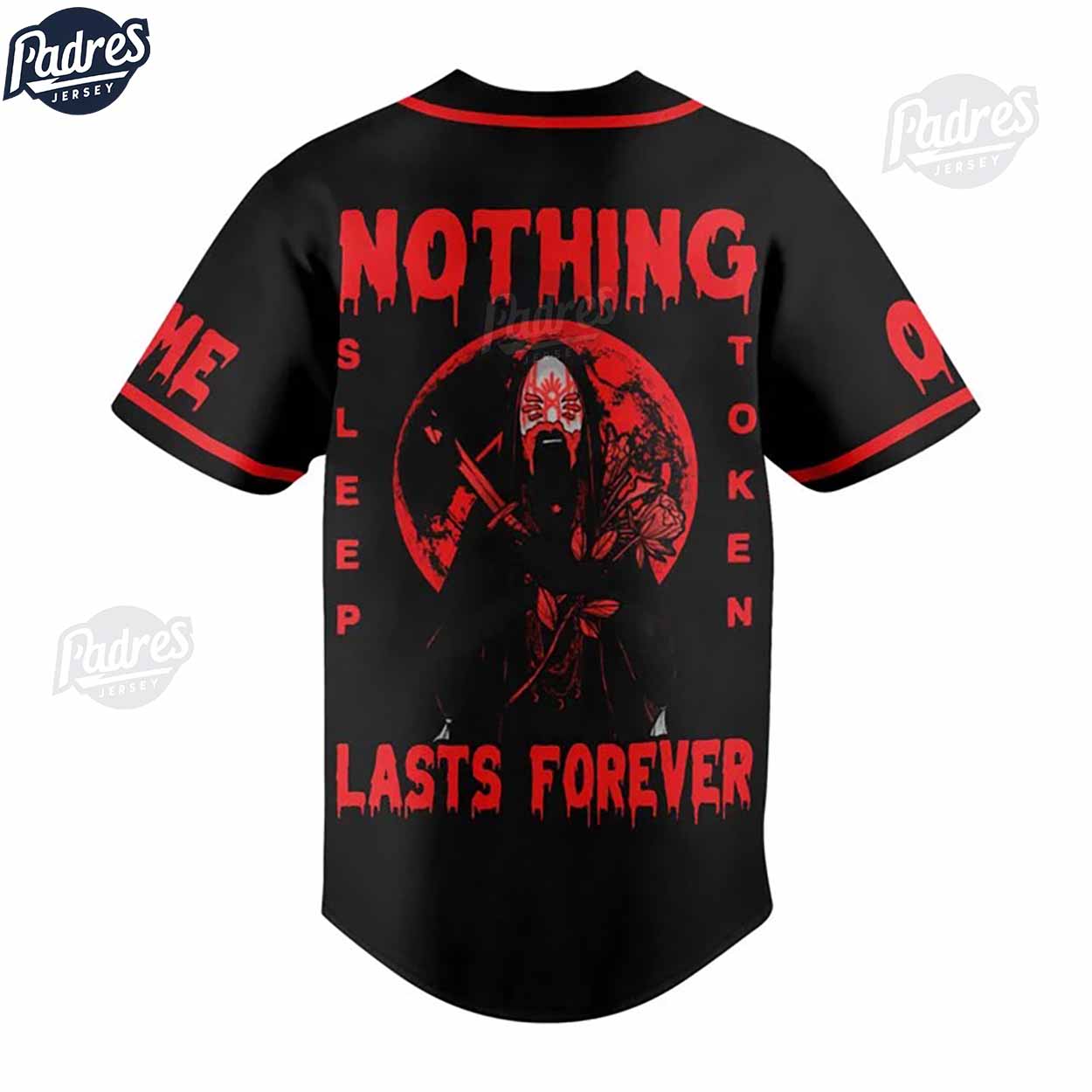 Sleep Token Nothing Lasts Forever Custom Baseball Jersey Style - Padres Jersey Oasis: Elevate Your Baseball Style Game