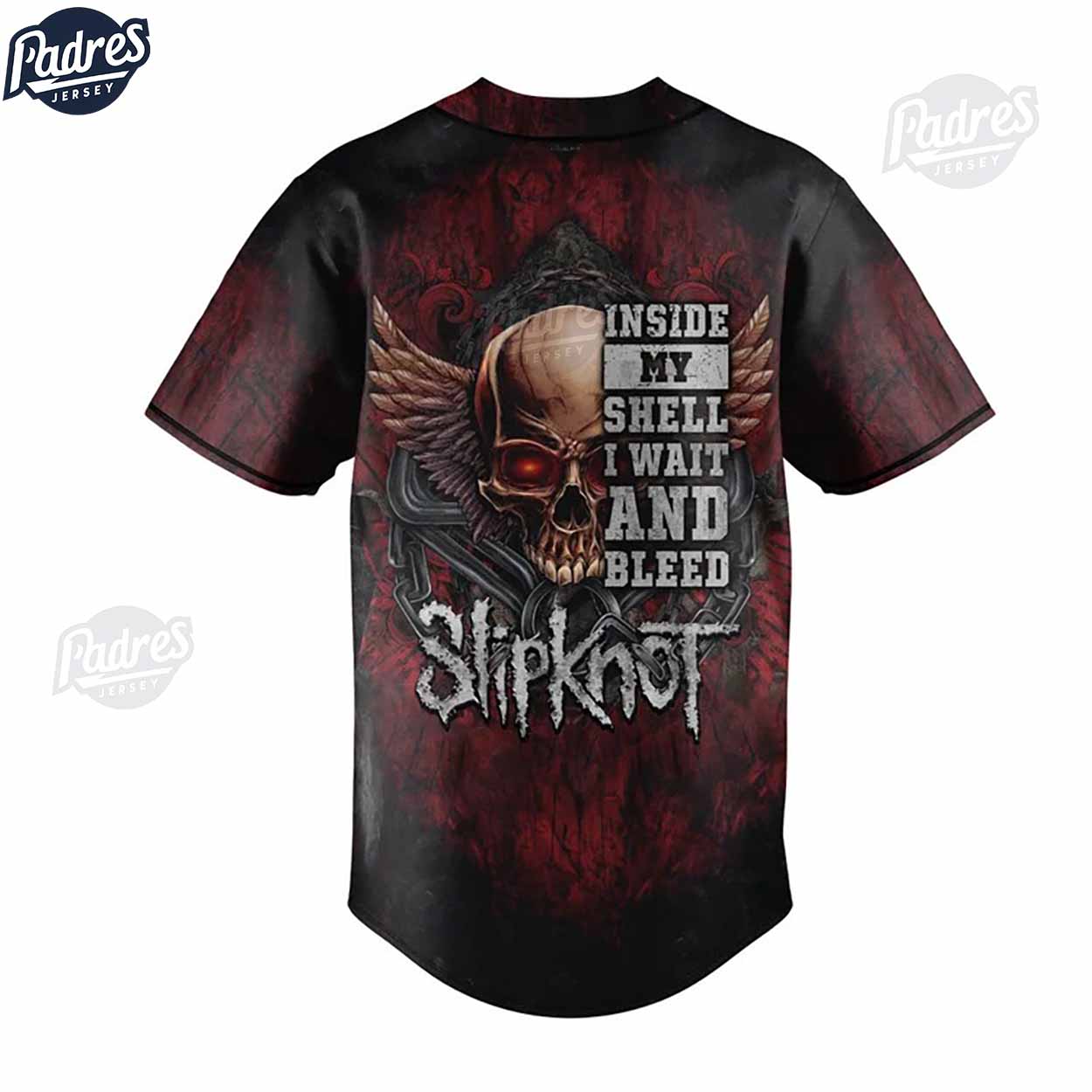 Slipknot Inside My Shell I Wait And Bleed Custom Baseball Jersey - Padres Jersey Oasis: Elevate Your Baseball Style Game