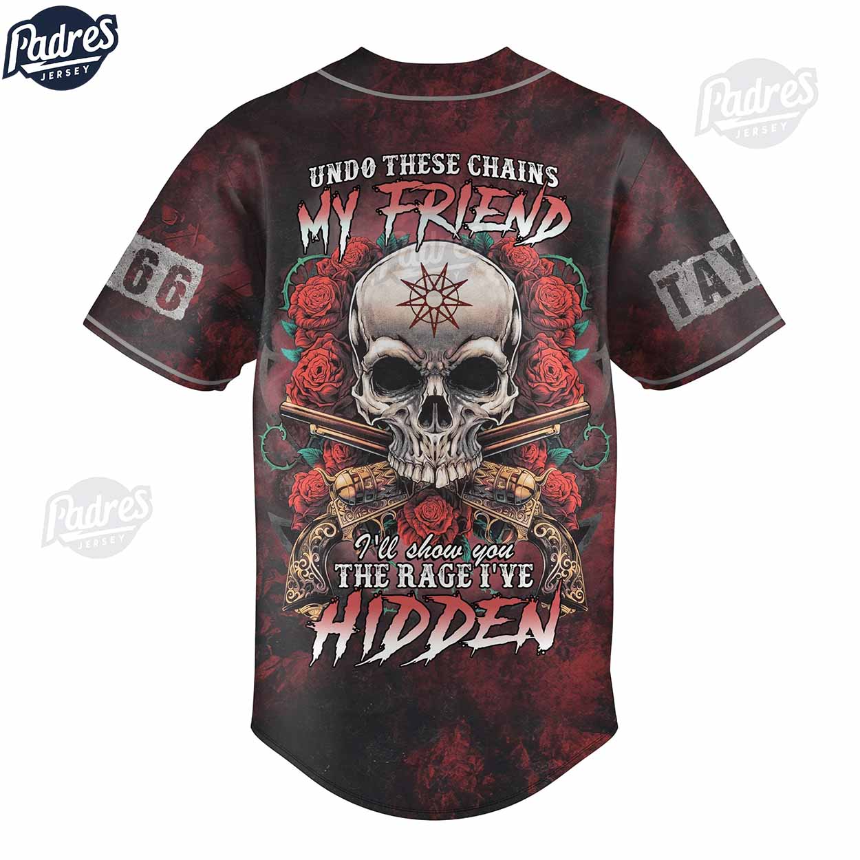 Slipknot The Devil In Custom Baseball Jersey Style - Padres Jersey Oasis: Elevate Your Baseball Style Game