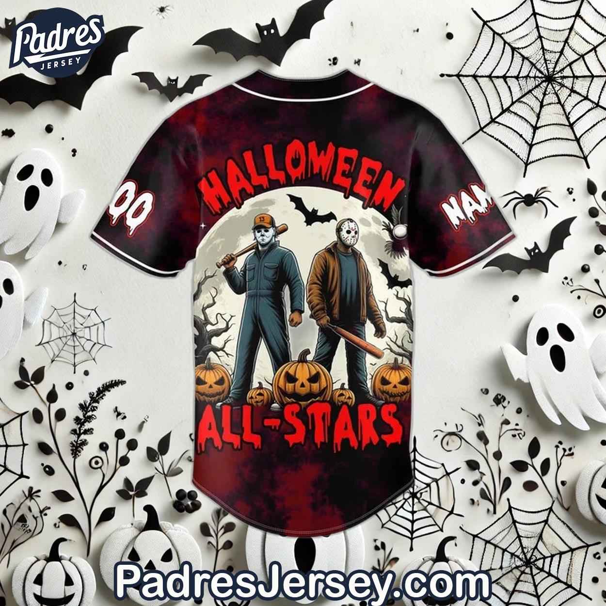 Spooky Slugger Halloween All Stars Custom Baseball Jersey - Padres Jersey Oasis: Elevate Your Baseball Style Game