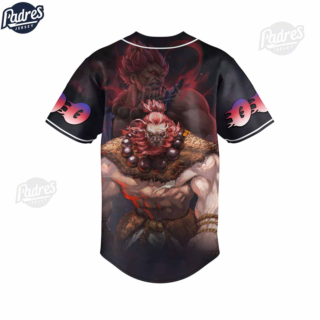 Street Fighter Akuma Custom Baseball Jersey - Padres Jersey Oasis: Elevate Your Baseball Style Game