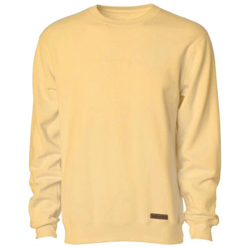 Teddy's Leather Patch - Crew Neck Sweatshirt