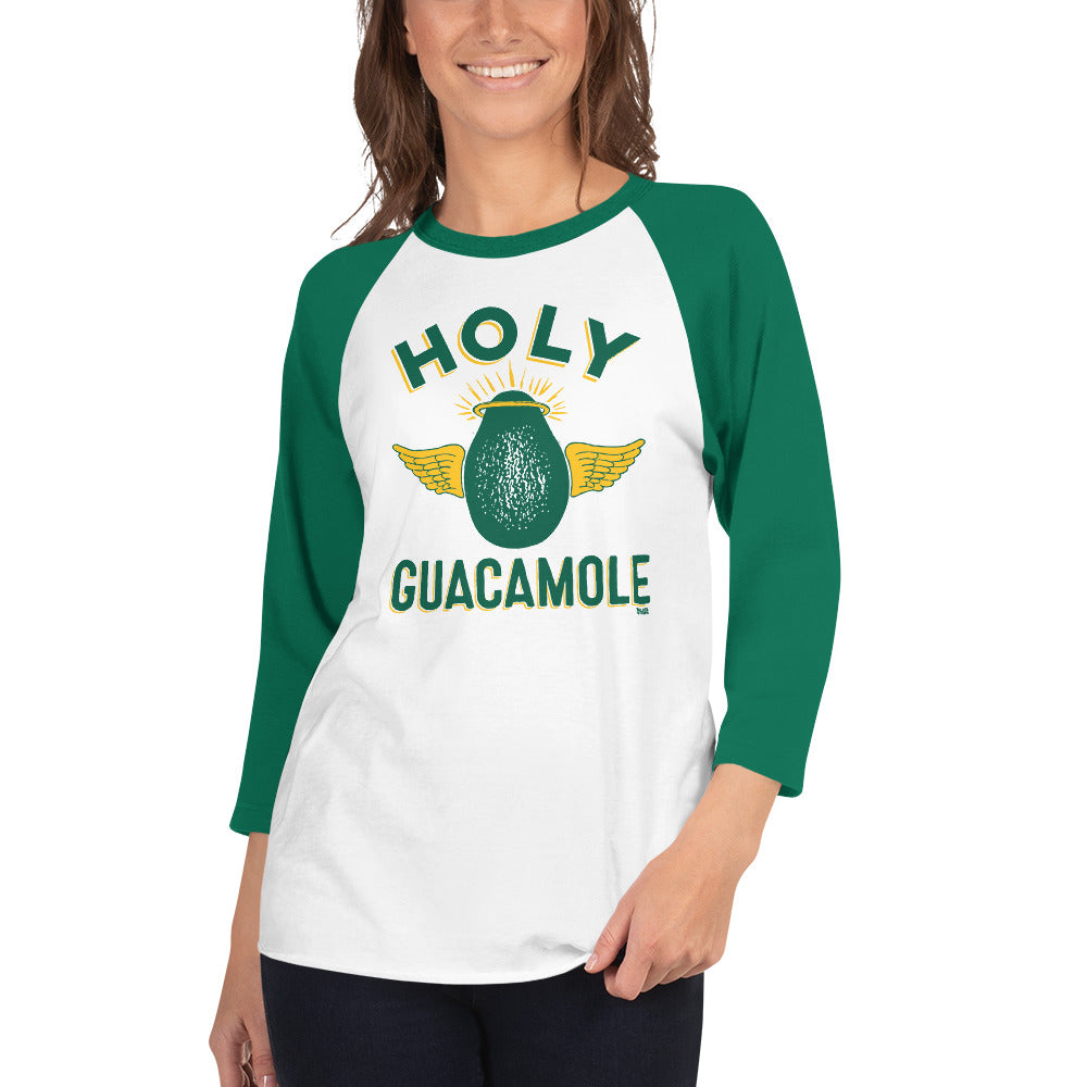 Unisex Holy Guacamole 3/4 Sleeve Baseball Tee