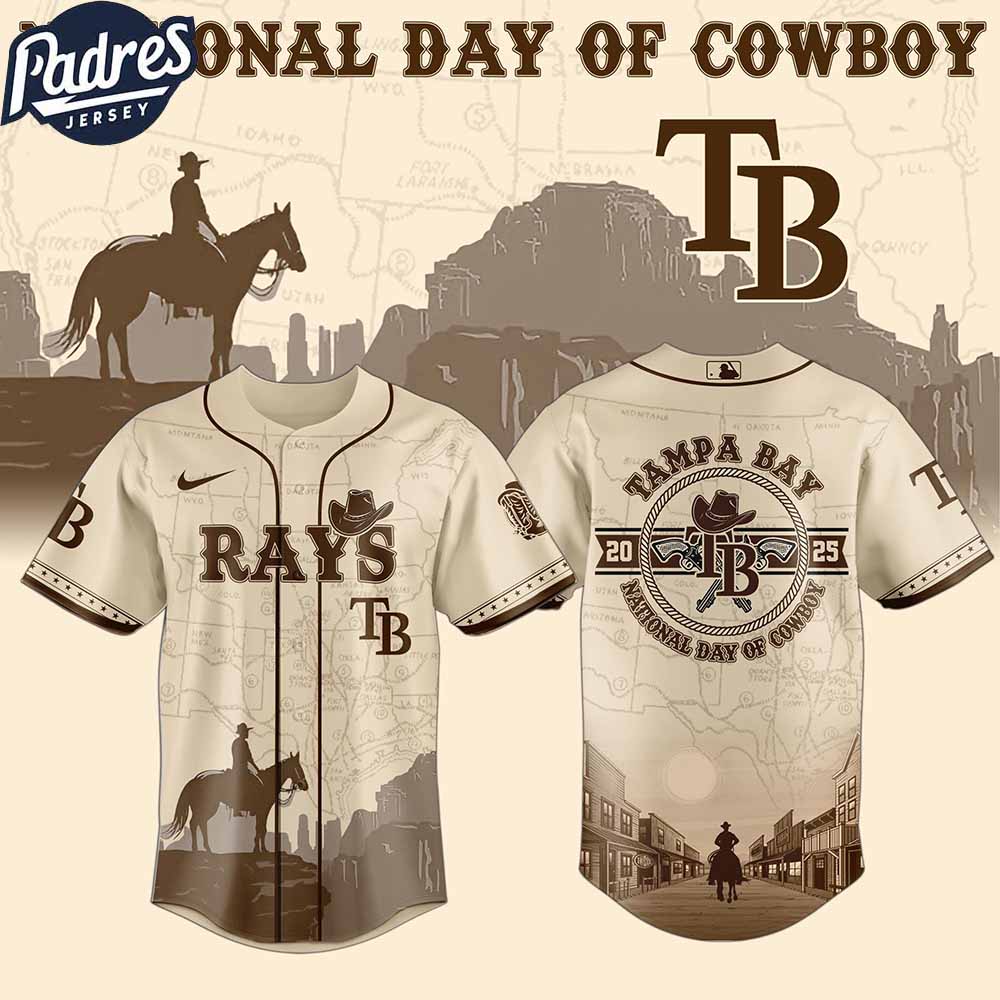 Tampa Bay Rays MLB X National Day Of Cowboy Personalized Baseball Jersey - Padres Jersey Oasis: Elevate Your Baseball Style Game