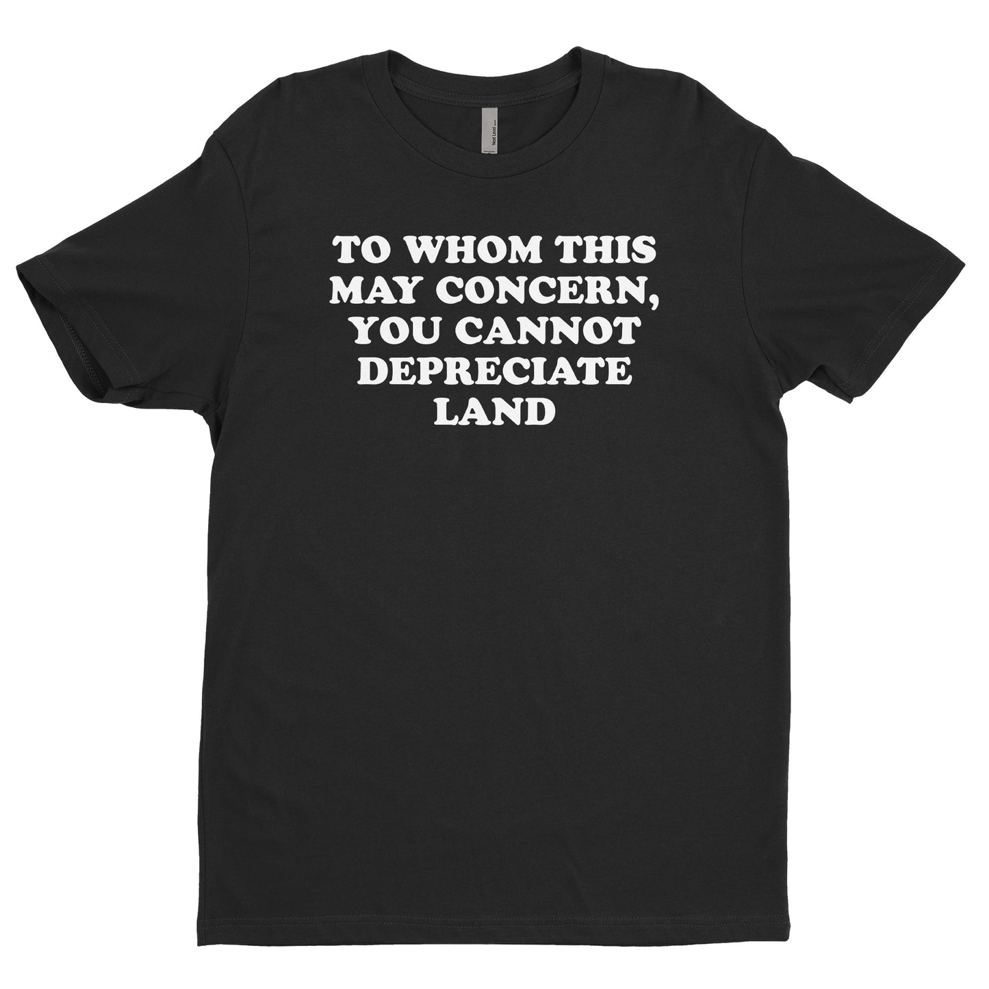 To Whom This May Concern, You Cannot Depreciate Land Tee