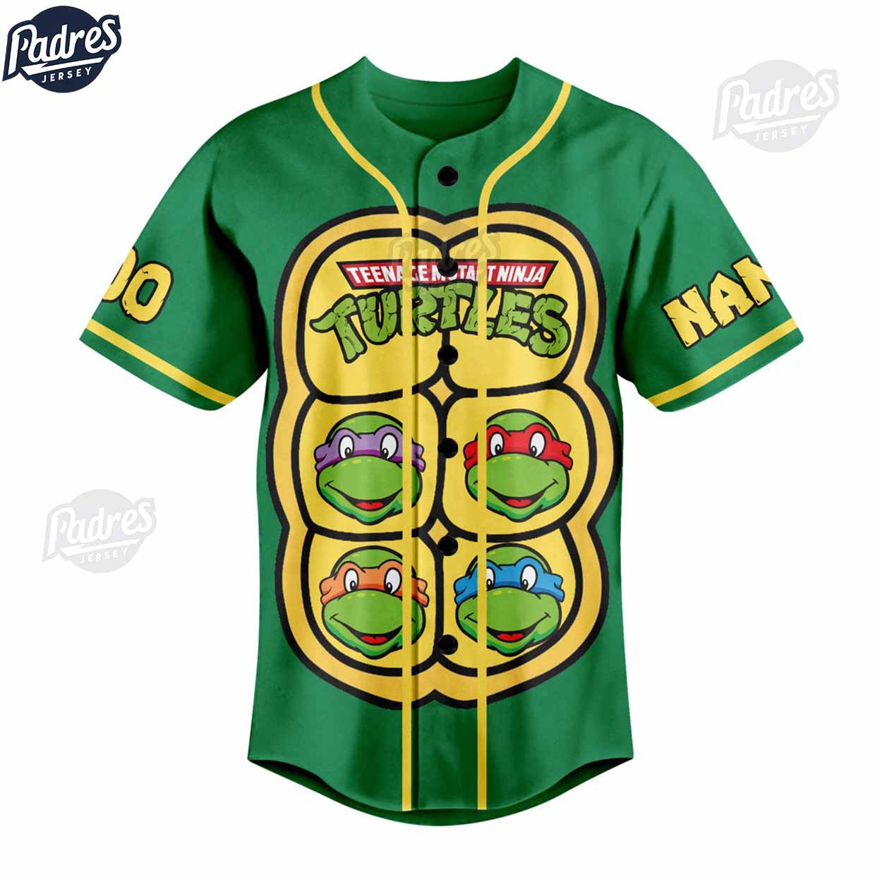 Teenage Mutant Ninja Turtles Power Custom Baseball Jersey - Padres Jersey Oasis: Elevate Your Baseball Style Game