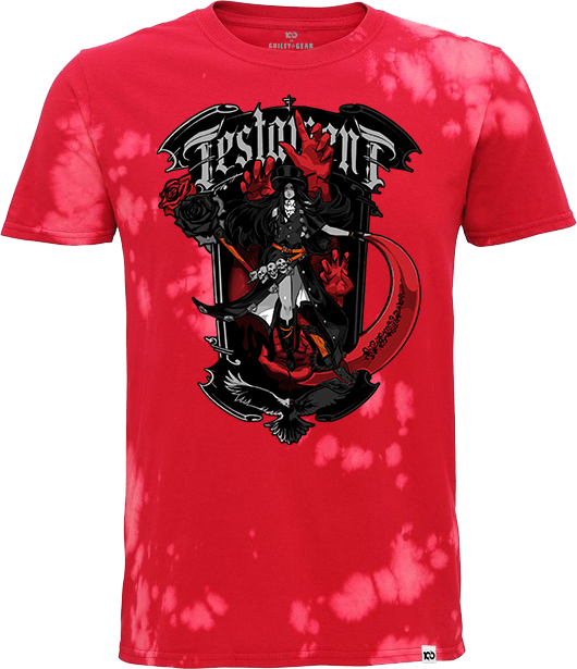 GUILTY GEAR - 'Testament' T-Shirt - Red Tie Dye