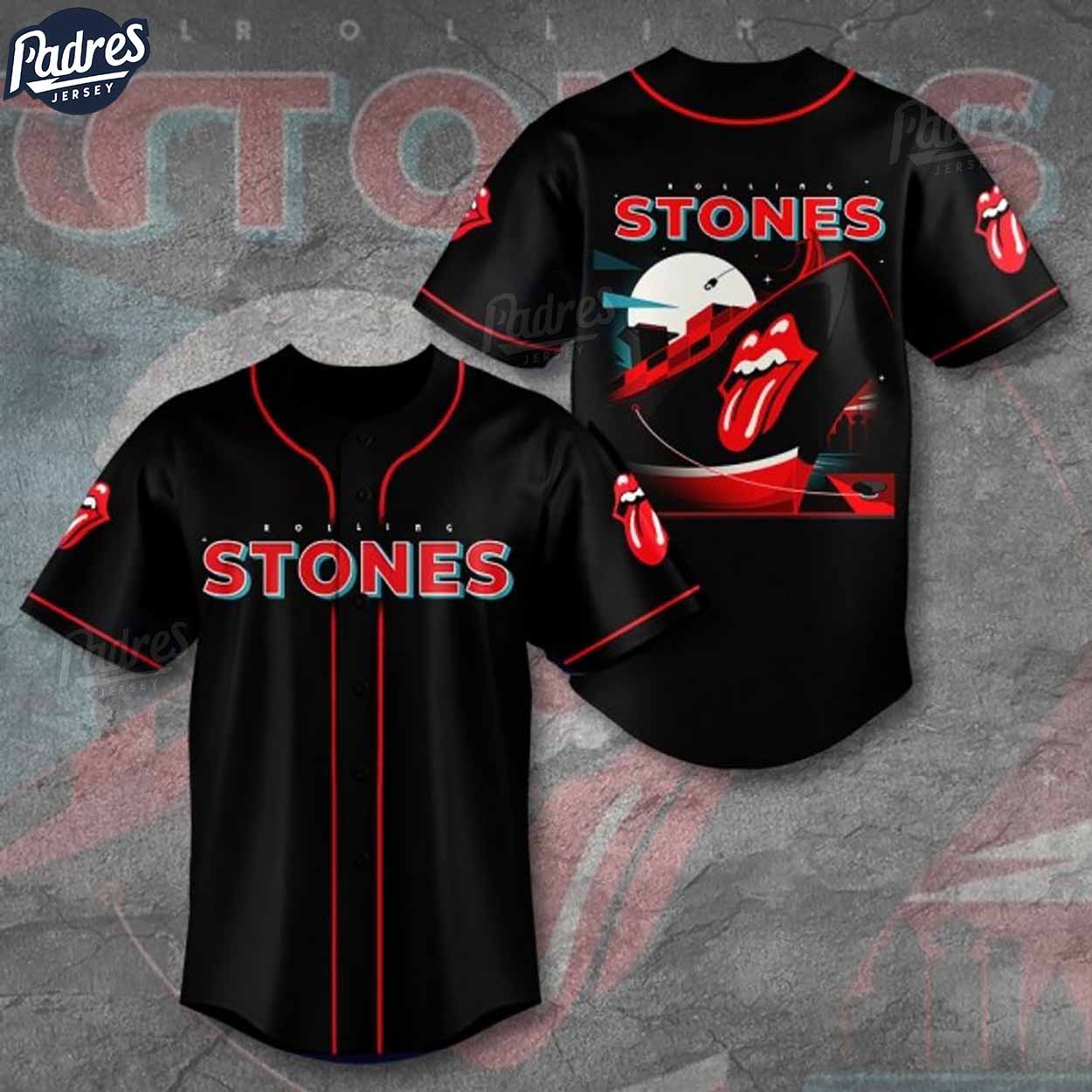 The Rolling Stones Design Baseball Jersey - Padres Jersey Oasis: Elevate Your Baseball Style Game
