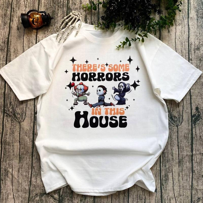 There's Some Horror In This House Shirt, Hallowen Shirt, Cute Fall Shirt, Spooky Season