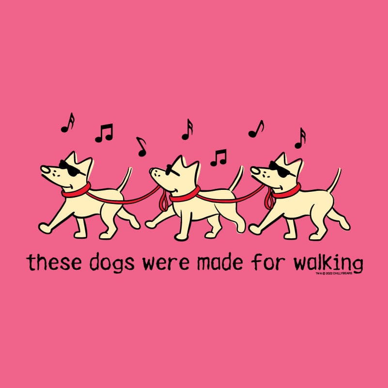 These Dogs Were Made For Walking - Ladies T-Shirt V-Neck