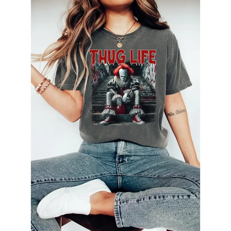 Thug Life Halloween Bad Witches Shirt, Retro Witches Movie Shirt, Retro Halloween Character T Shirt, Halloween Sanderson Sisters Gift style 05