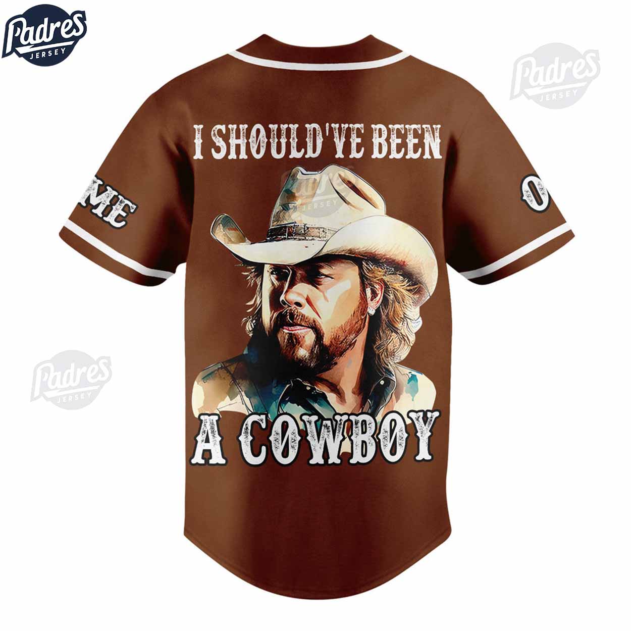 Toby Keith Should've Been A Cowboy Baseball Jersey Style - Padres Jersey Oasis: Elevate Your Baseball Style Game