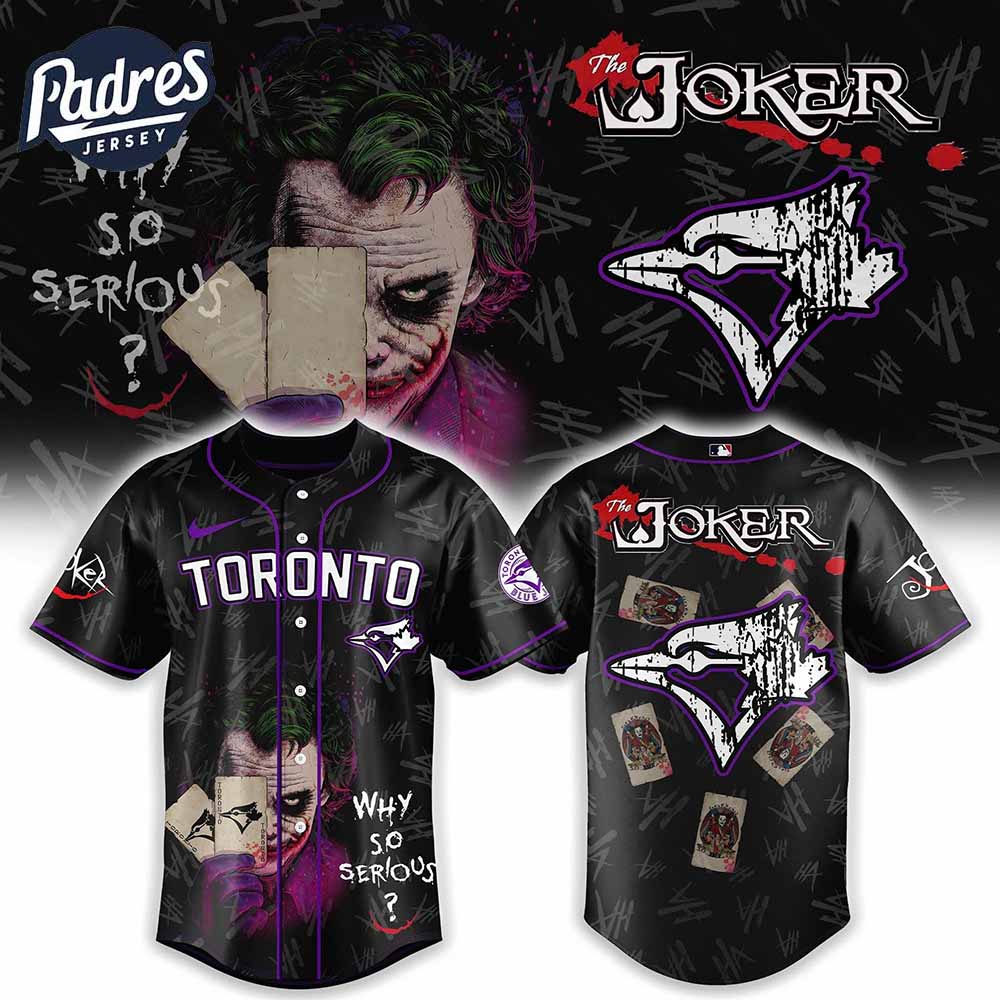 Toronto Blue Jays x The Joker Baseball Jersey Gift - Padres Jersey Oasis: Elevate Your Baseball Style Game