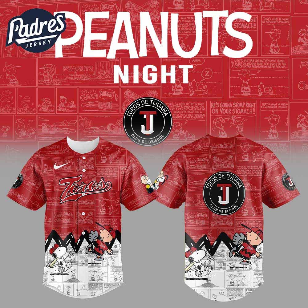 Toros De Tijuana Peanuts Baseball Jersey - Padres Jersey Oasis: Elevate Your Baseball Style Game
