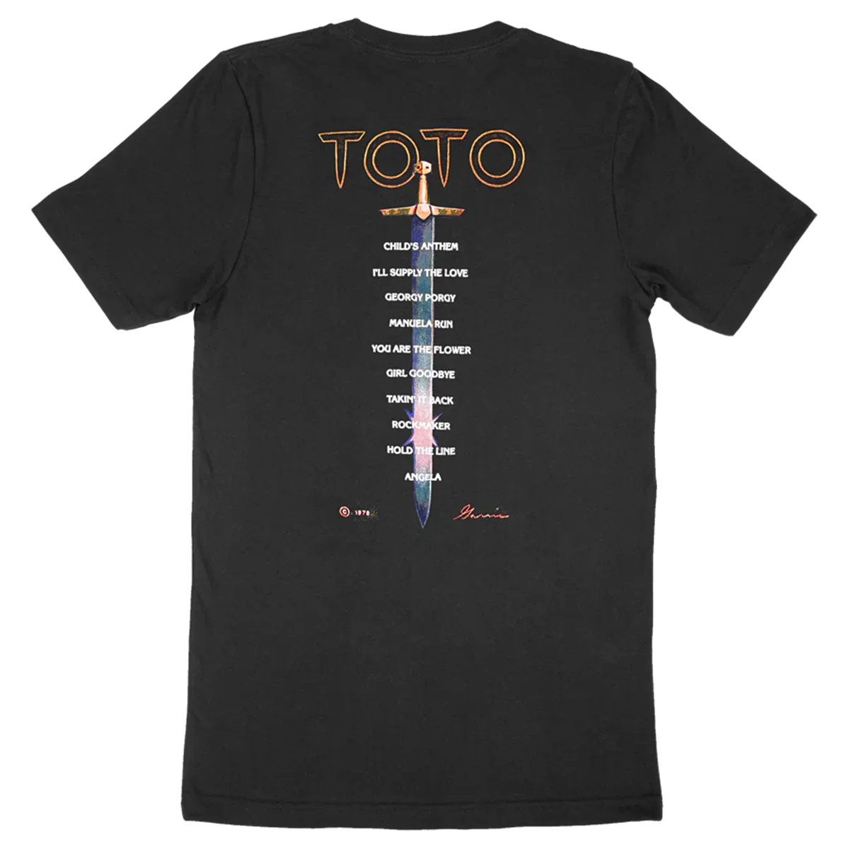 Toto / Sword Tracklist Tee (Black)