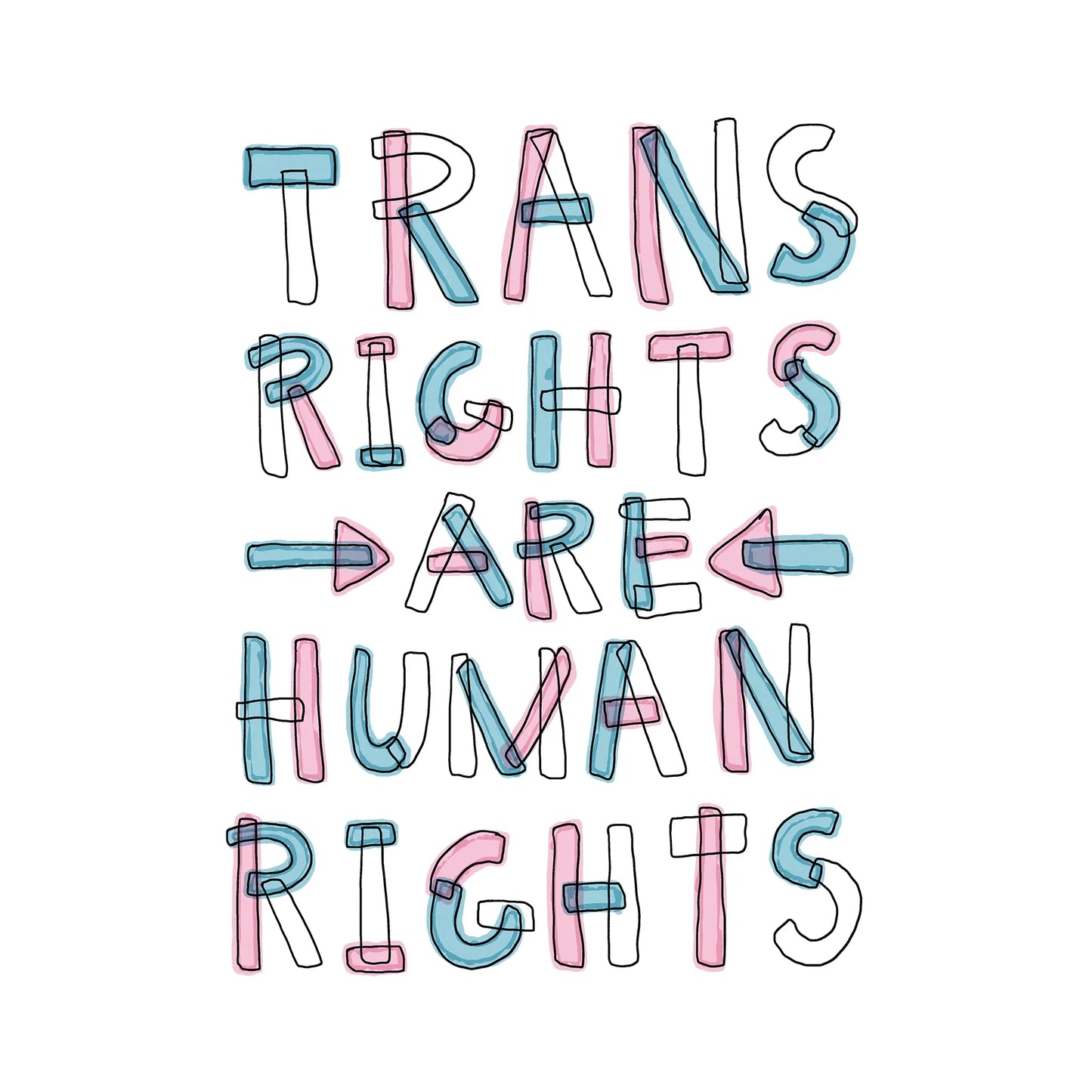 Trans Rights Are Human Rights Oversized Tee