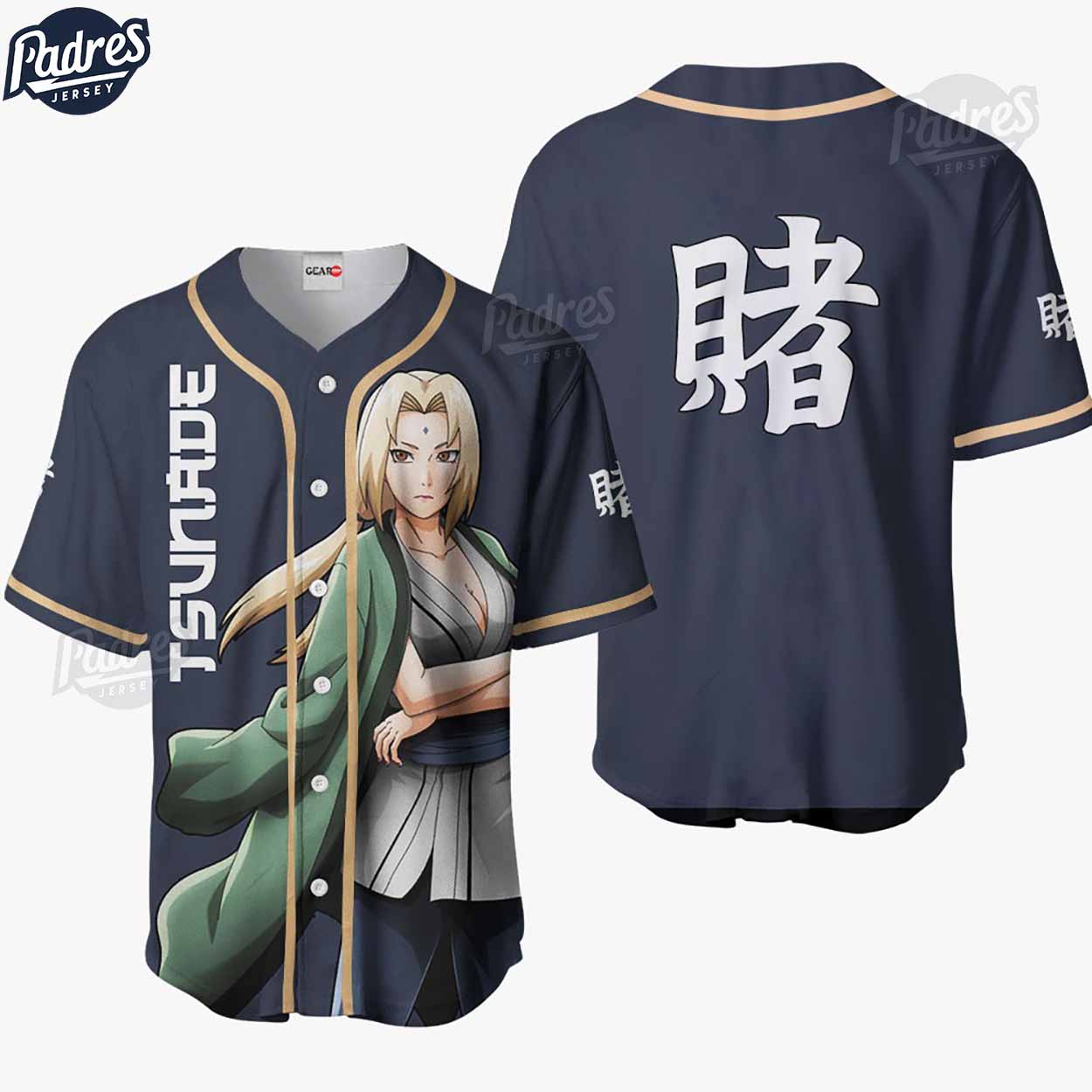 Tsunade Anime Baseball Jersey - Padres Jersey Oasis: Elevate Your Baseball Style Game