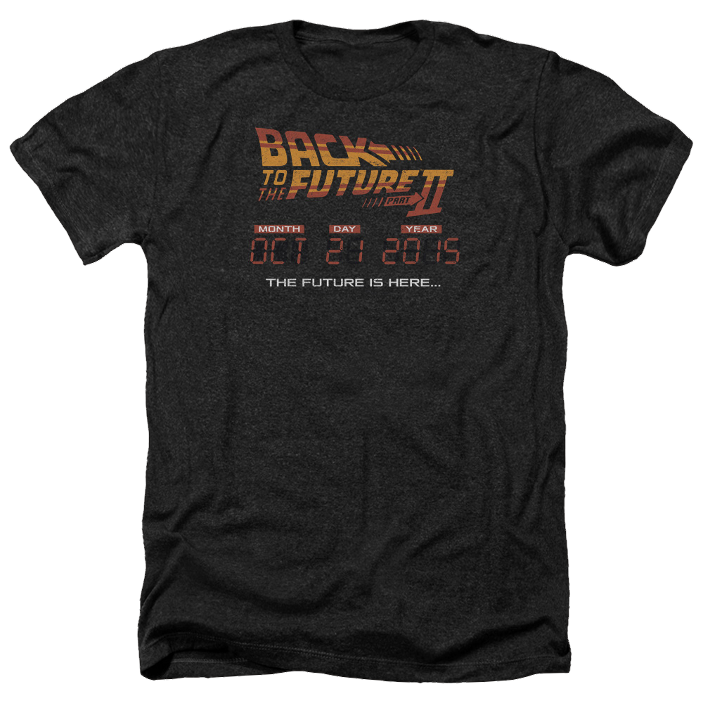 Back to the Future Trilogy Future Is Here - Men's Heather T-Shirt