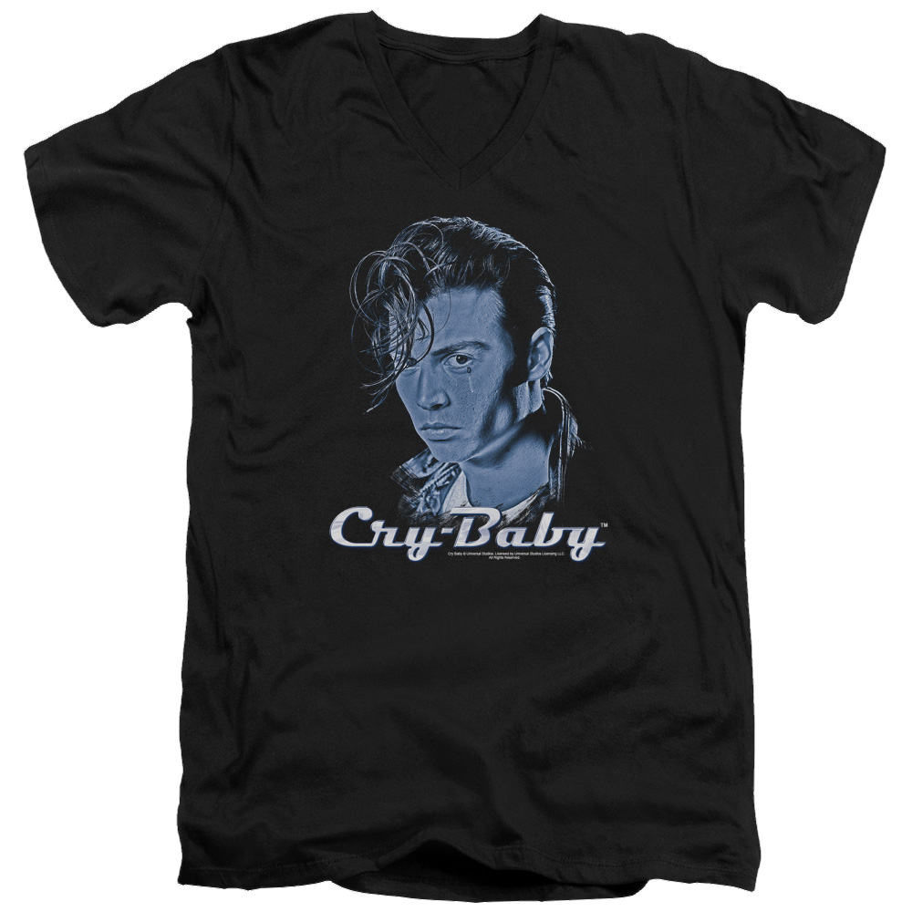 Cry Baby King Cry Baby - Men's V-Neck T-Shirt