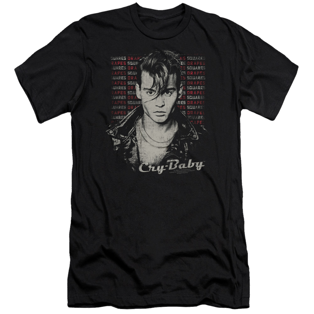 Cry Baby Drapes & Squares - Men's Premium Slim Fit T-Shirt