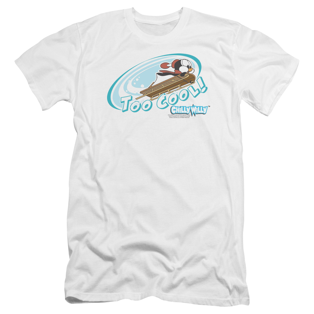 Chilly Willy Too Cool - Men's Premium Slim Fit T-Shirt
