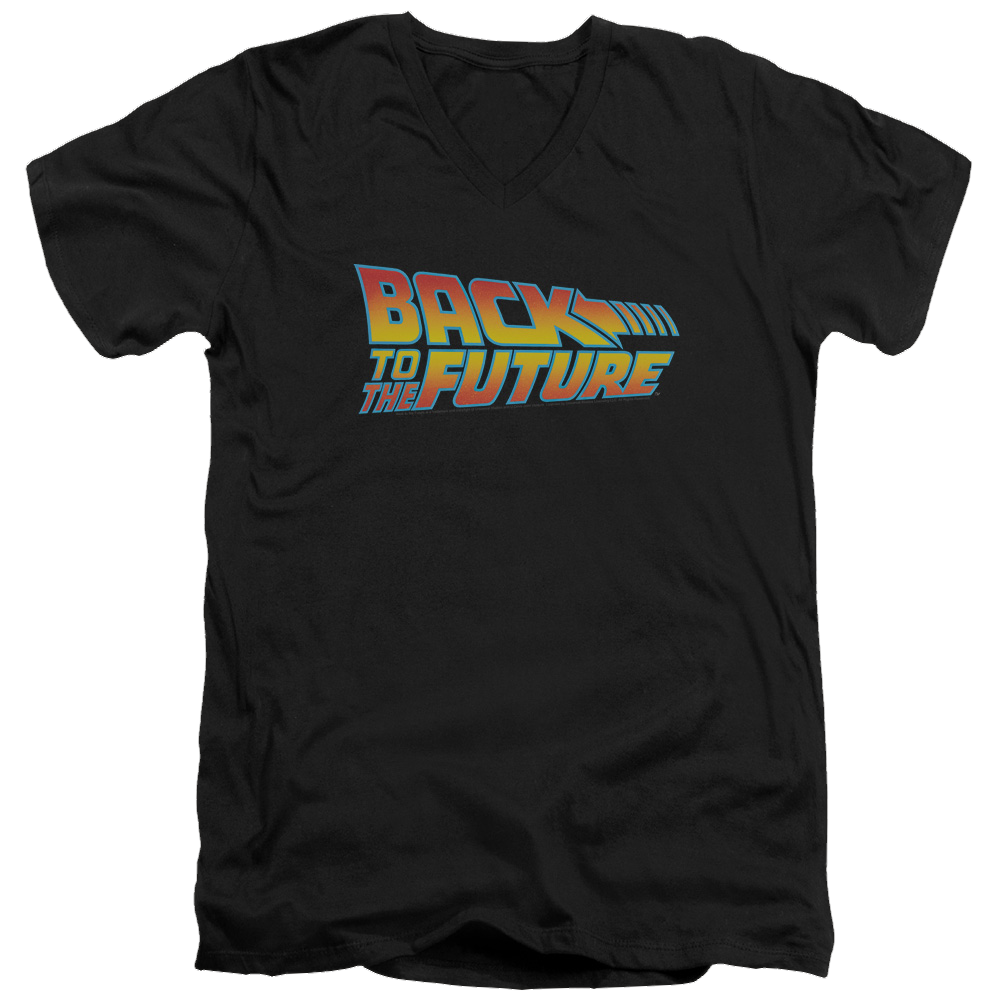 Back To The Future Logo - Men's V-Neck T-Shirt