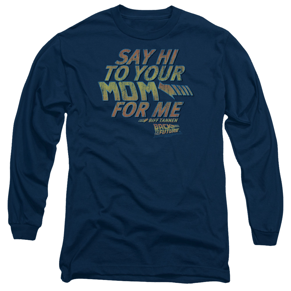 Back To The Future Say Hi - Men's Long Sleeve T-Shirt