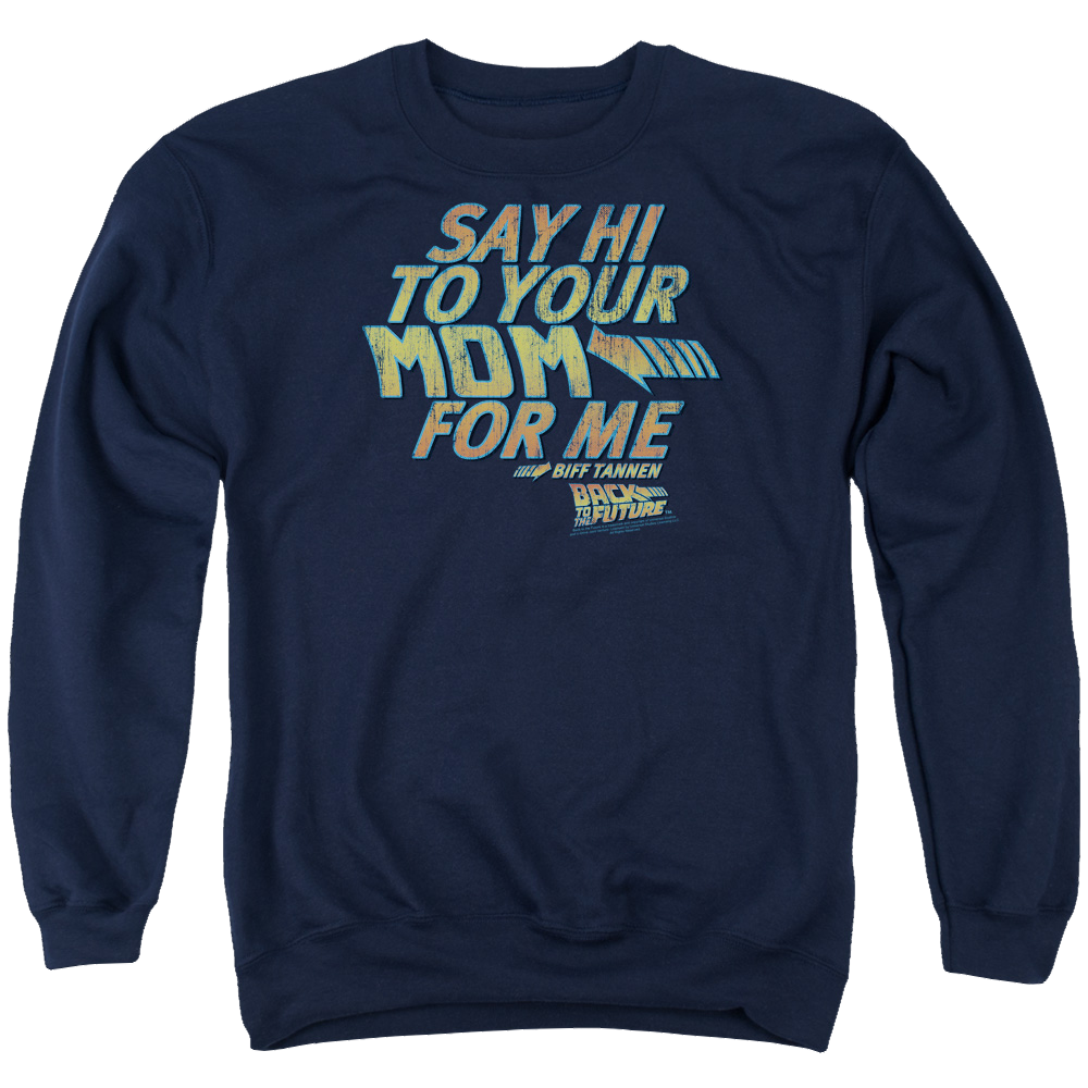 Back To The Future Say Hi - Men's Crewneck Sweatshirt