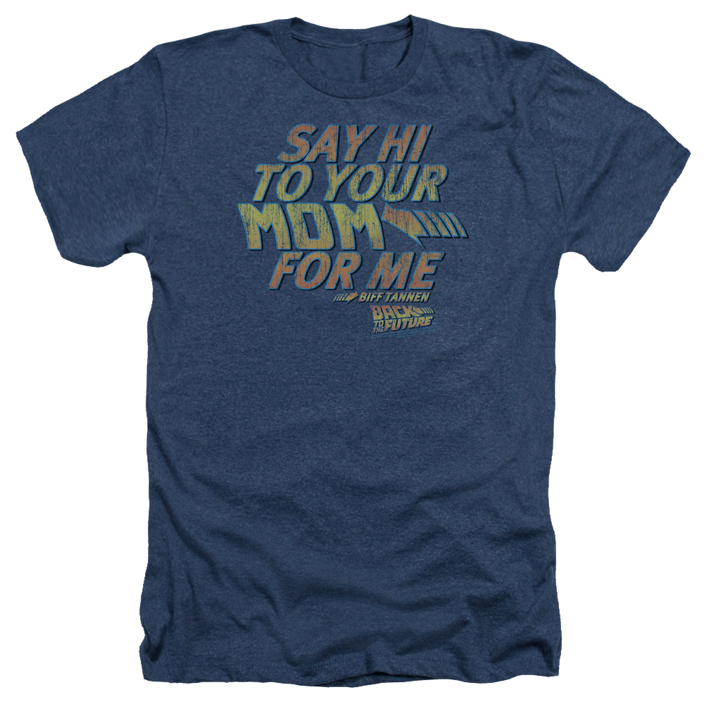 Back To The Future Say Hi - Men's Heather T-Shirt