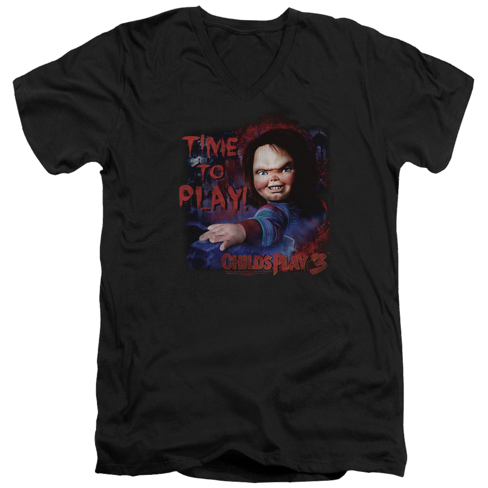 Child's Play Time To Play - Men's V-Neck T-Shirt