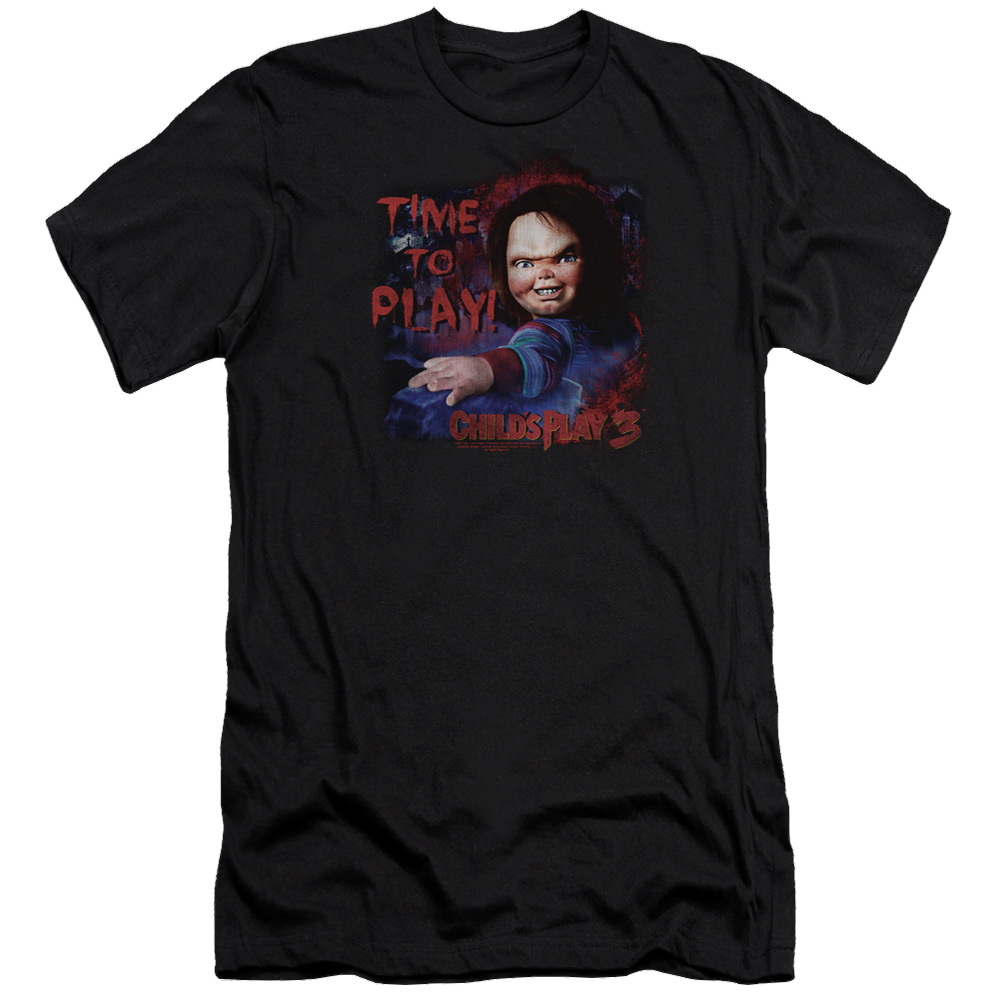 Child's Play Time To Play - Men's Premium Slim Fit T-Shirt