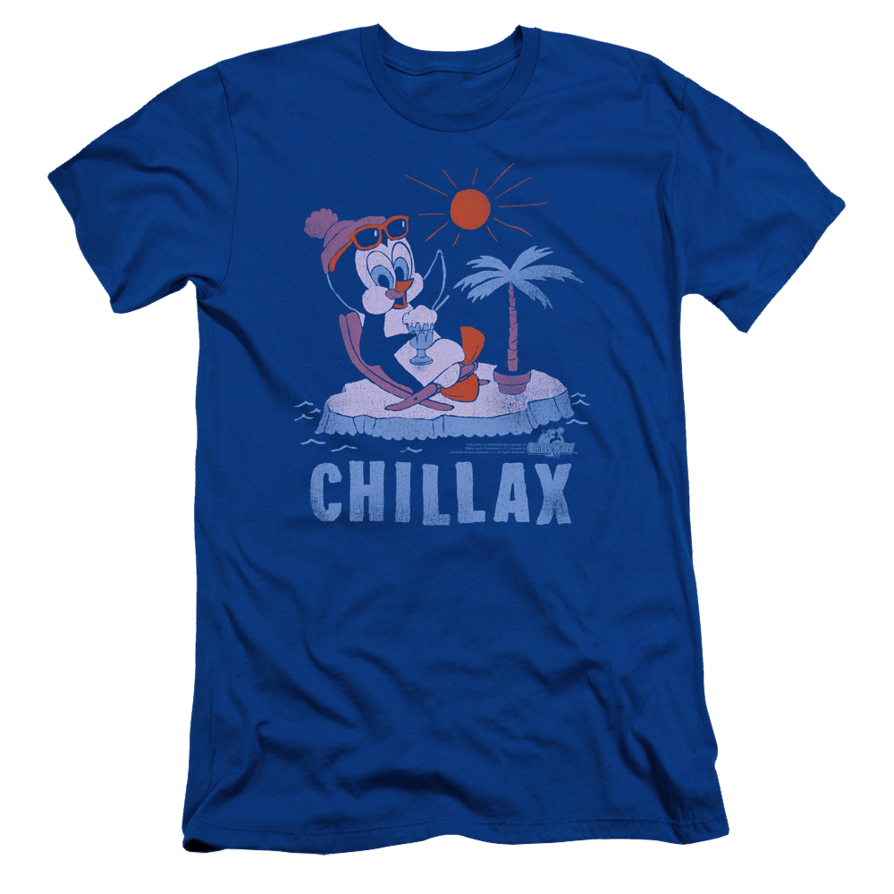 Chilly Willy Chillax - Men's Slim Fit T-Shirt