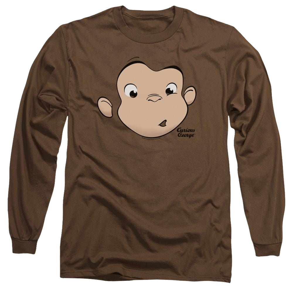Curious George George Face - Men's Long Sleeve T-Shirt