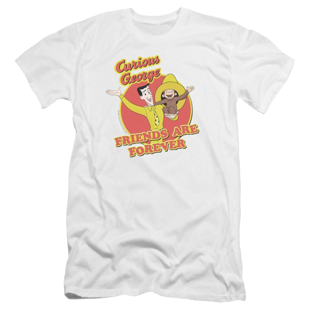 Curious George Friends - Men's Premium Slim Fit T-Shirt