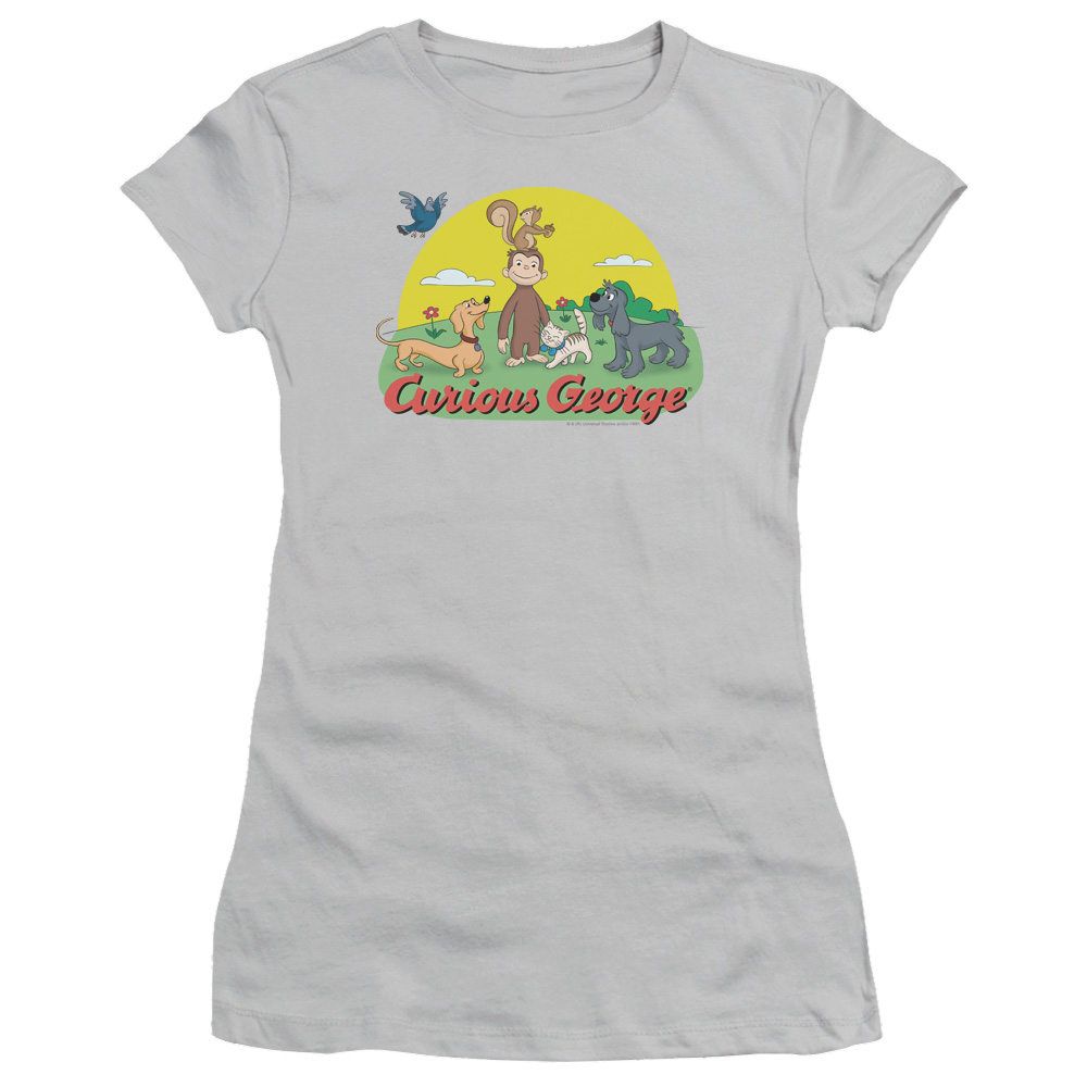 Curious George Sunny Friends - Juniors T-Shirt