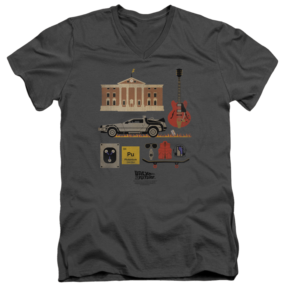 Back To The Future Items - Men's V-Neck T-Shirt