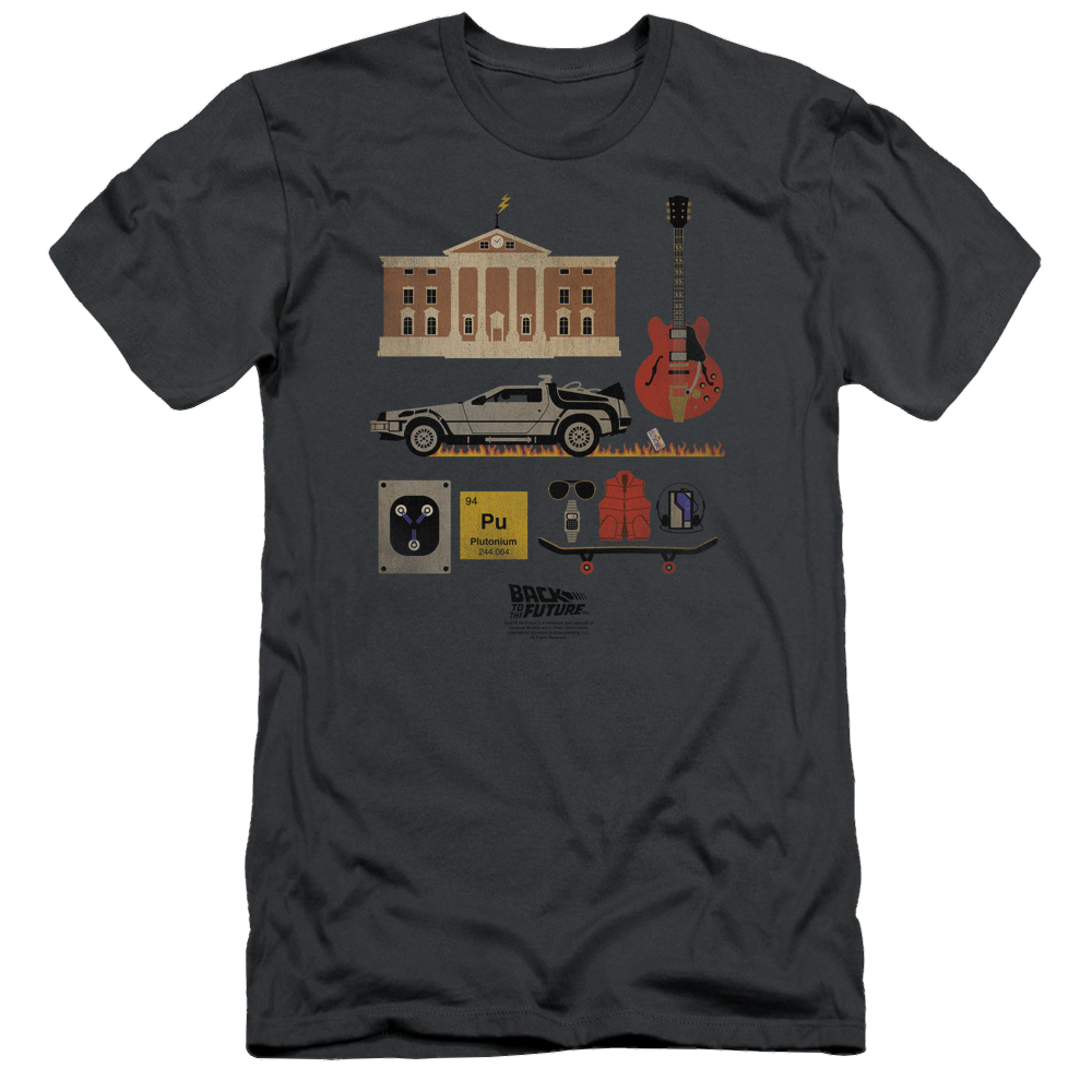 Back To The Future Items - Men's Slim Fit T-Shirt