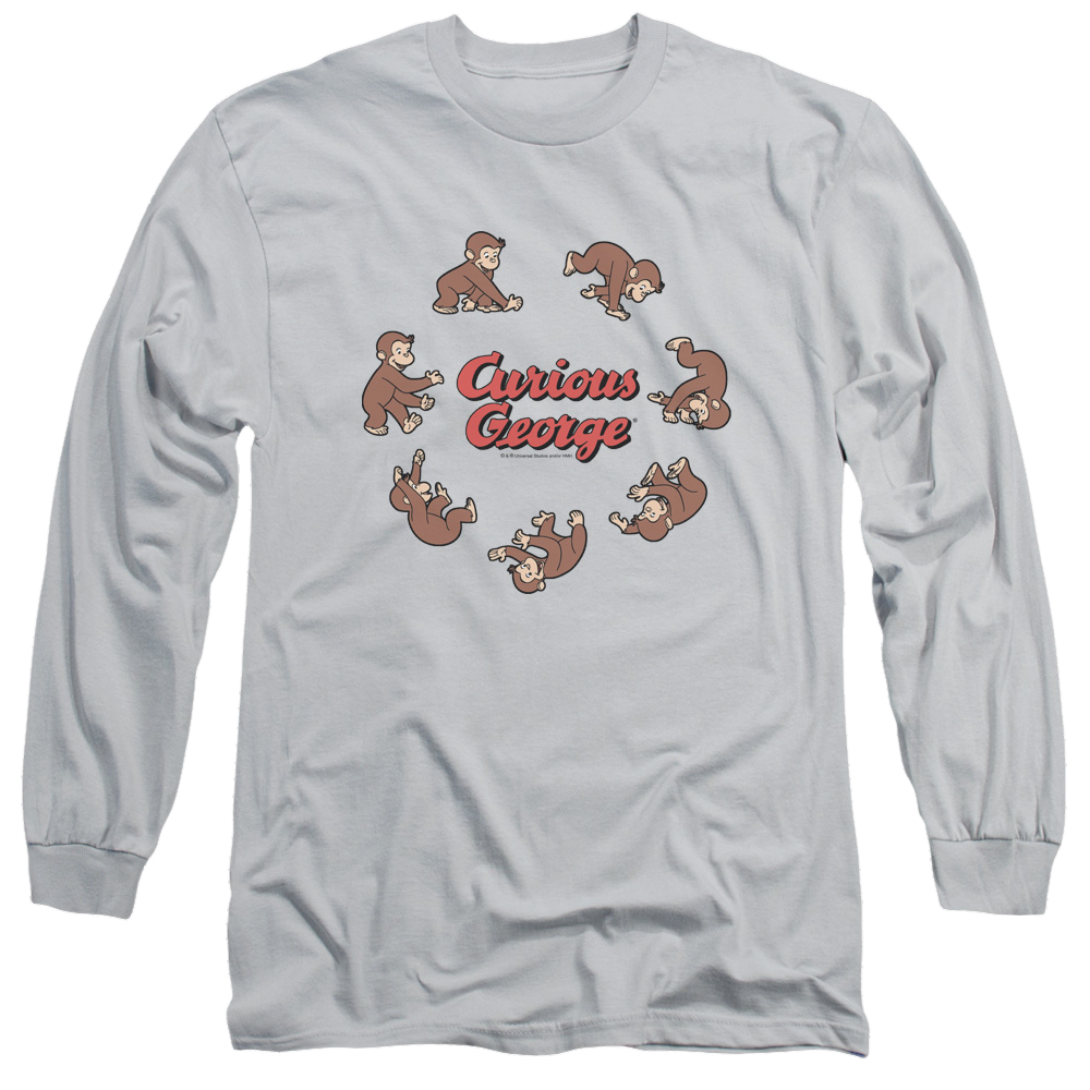 Curious George Rolling Fun Der - Men's Long Sleeve T-Shirt