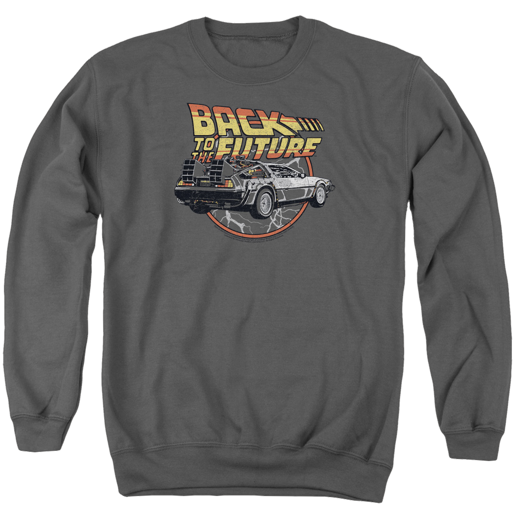 Back To The Future Time Machine - Men's Crewneck Sweatshirt