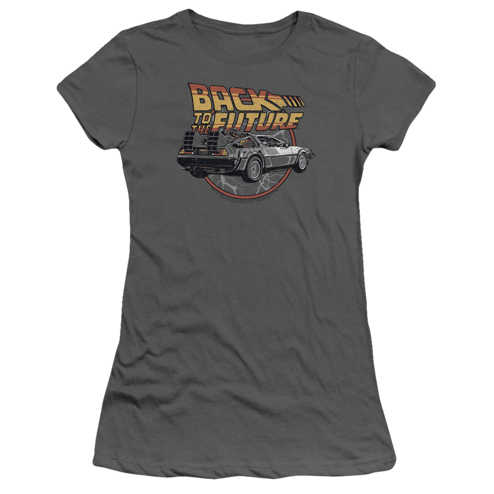 Back To The Future Time Machine - Juniors T-Shirt