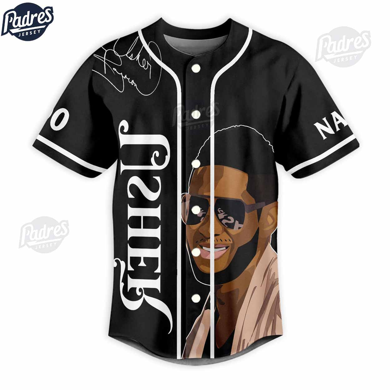 Usher Custom Black Baseball Jersey Style - Padres Jersey Oasis: Elevate Your Baseball Style Game