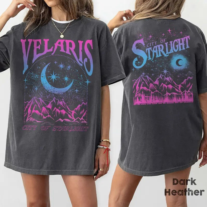 Velaris City of Starlight ACOTAR T-Shirt, The Night Court Shirt, Bookish Gift, Court of Thorns and Roses Shirt | SJM Merch