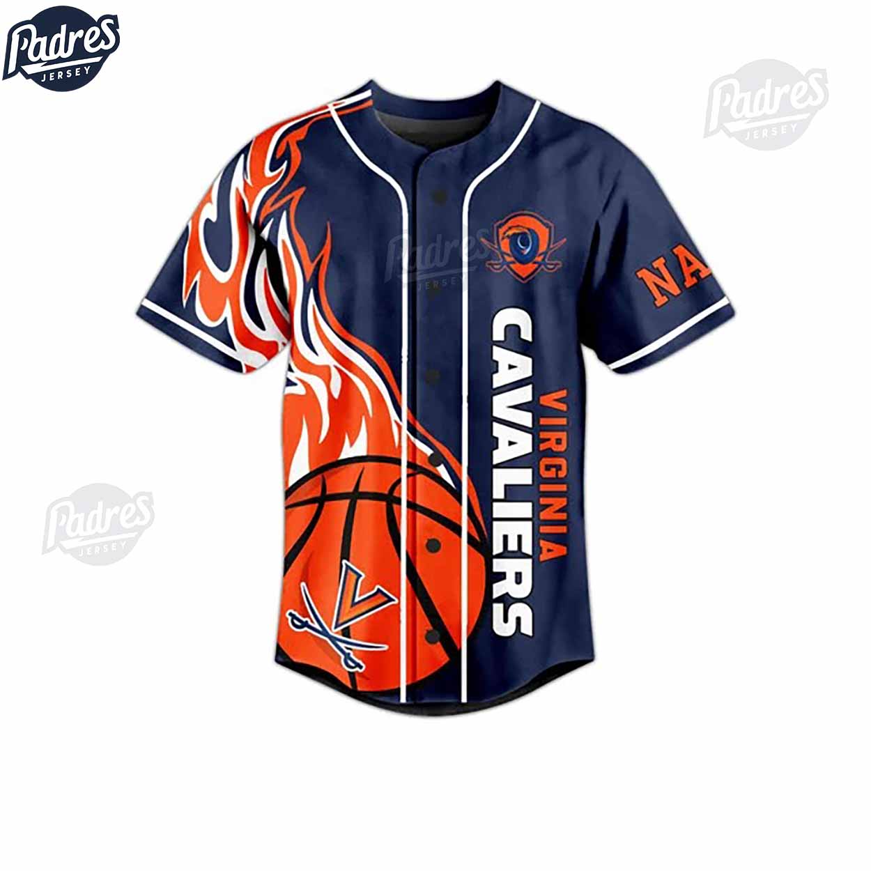 Virginia Cavaliers Basketball Hoos Rising Custom Baseball Jersey - Padres Jersey Oasis: Elevate Your Baseball Style Game